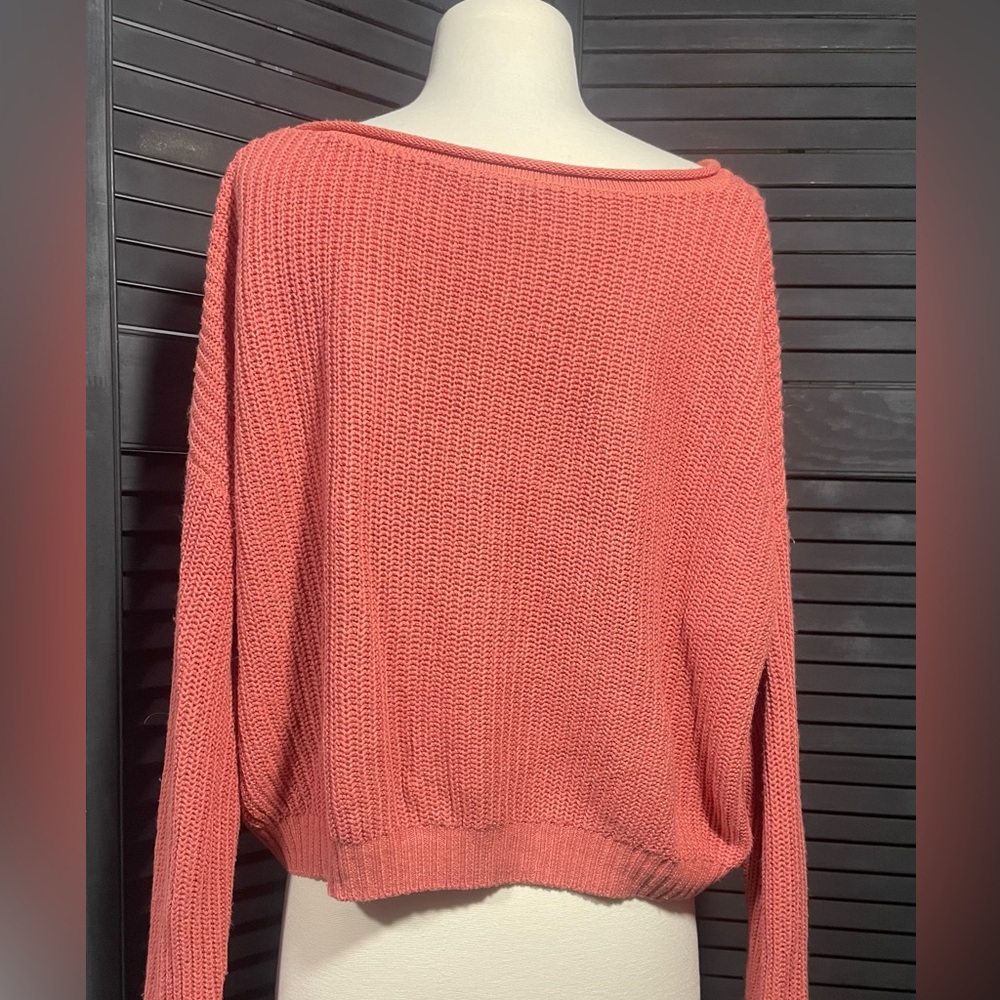 Wild Fable‎ Coral Crew Neck Sweater - Picture 2 of 4